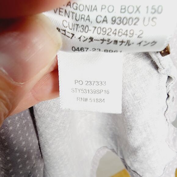 Patagonia Gray Short Sleeve Button Front Men's Shirt Size Medium Style  53139 SP - Picture 9 of 12